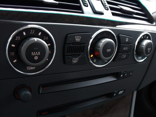Fits BMW E60 E61 03-10 Polished Aluminum Heater A/C Control Surrounds Rings x3 - Picture 9 of 13
