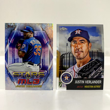 Justin Verlander 2023 Topps Update Stars Of MLB #SMLB-61 & 2022 Chrome Platinum