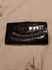 BRIGHTON Brown Faux Croc WALLET Oganizer Clean