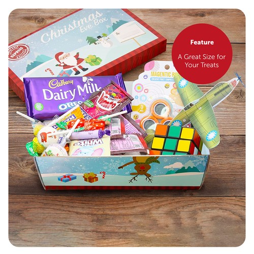 PACK OF 6 CHRISTMAS EVE BOX CHRISTMAS GIFT BOX XMAS WRAPPING 32 x 21 x 11cm - Picture 5 of 9