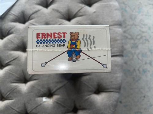 Vintage 1986 SCHYLLING ERNEST THE BALANCING BEAR Toy In Original Box - Picture 5 of 6