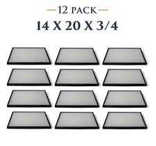 12 Pack of 14 x 20 x3/4 Riker Cases Boxes for Collectibles Arrowheads Jewelry   