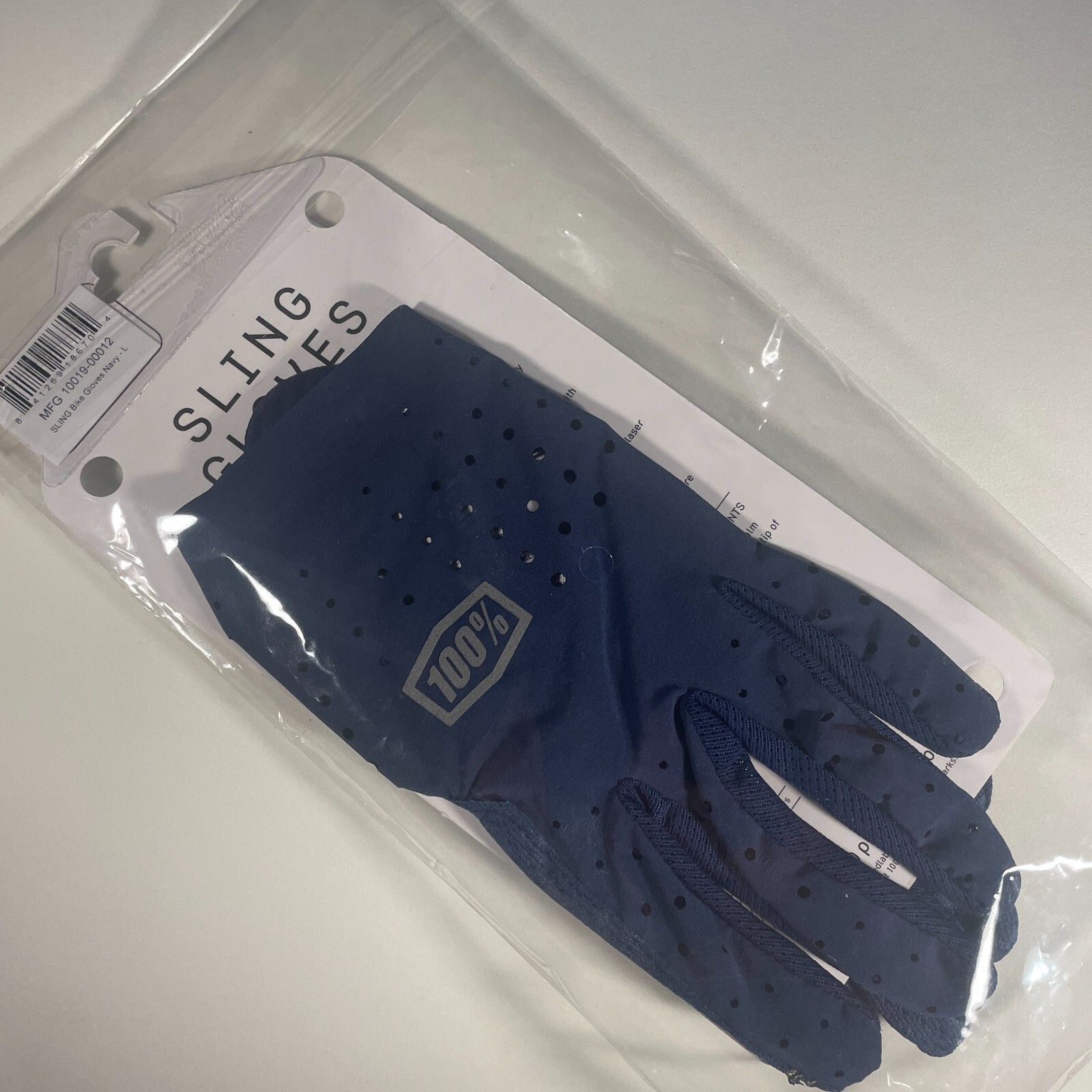 100% Sling MTB Gloves Mountain Bike MTB BMX Navy Large