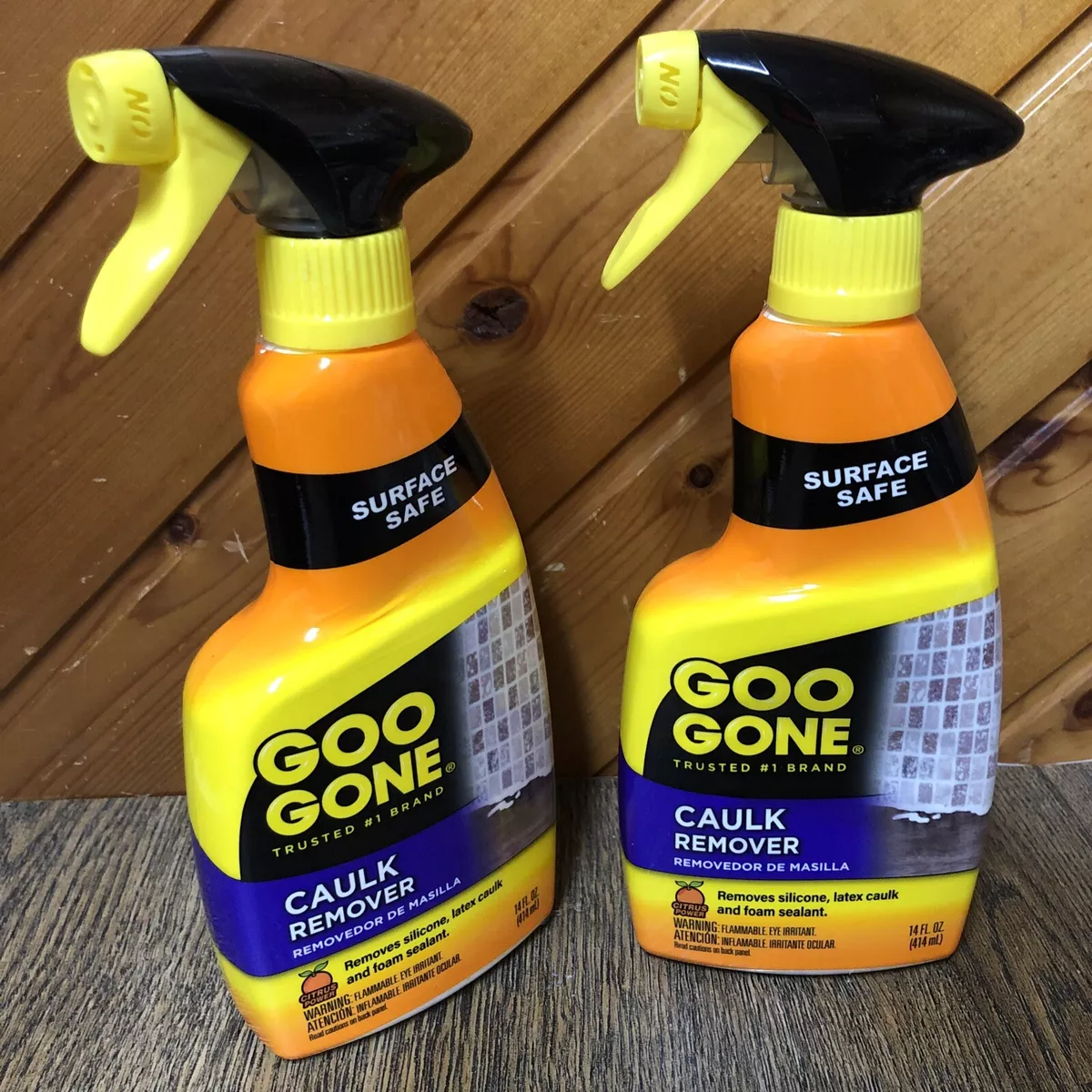 Lot Of 2 Goo Gone Liquid Caulk Remover 14 oz. Each Brand New