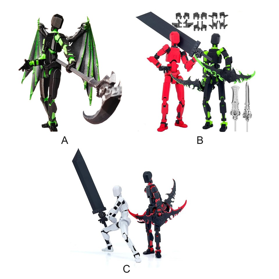 T13 Action Figure,Titan 13 Action Figure Toys Robot, 3D Printed Jointed