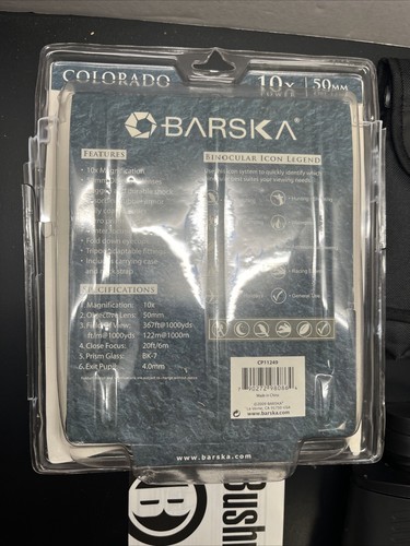 Barska Binoculars 10x50 Multi Coated Optics FOV 367Ft @ 1000 Yd. - Picture 6 of 12