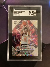 2021-22 Panini Prizm #5 Keon Johnson Fireworks Circles Prizm