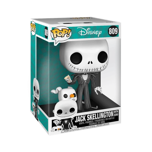 Funko Pop! Vinyl Jumbo 10 in: Disney - Jack Skellington with Zero (10 inch) #809