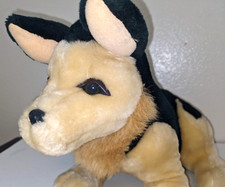 Vintage King Plush German Shepherd Stuffed Animal 14"x9"