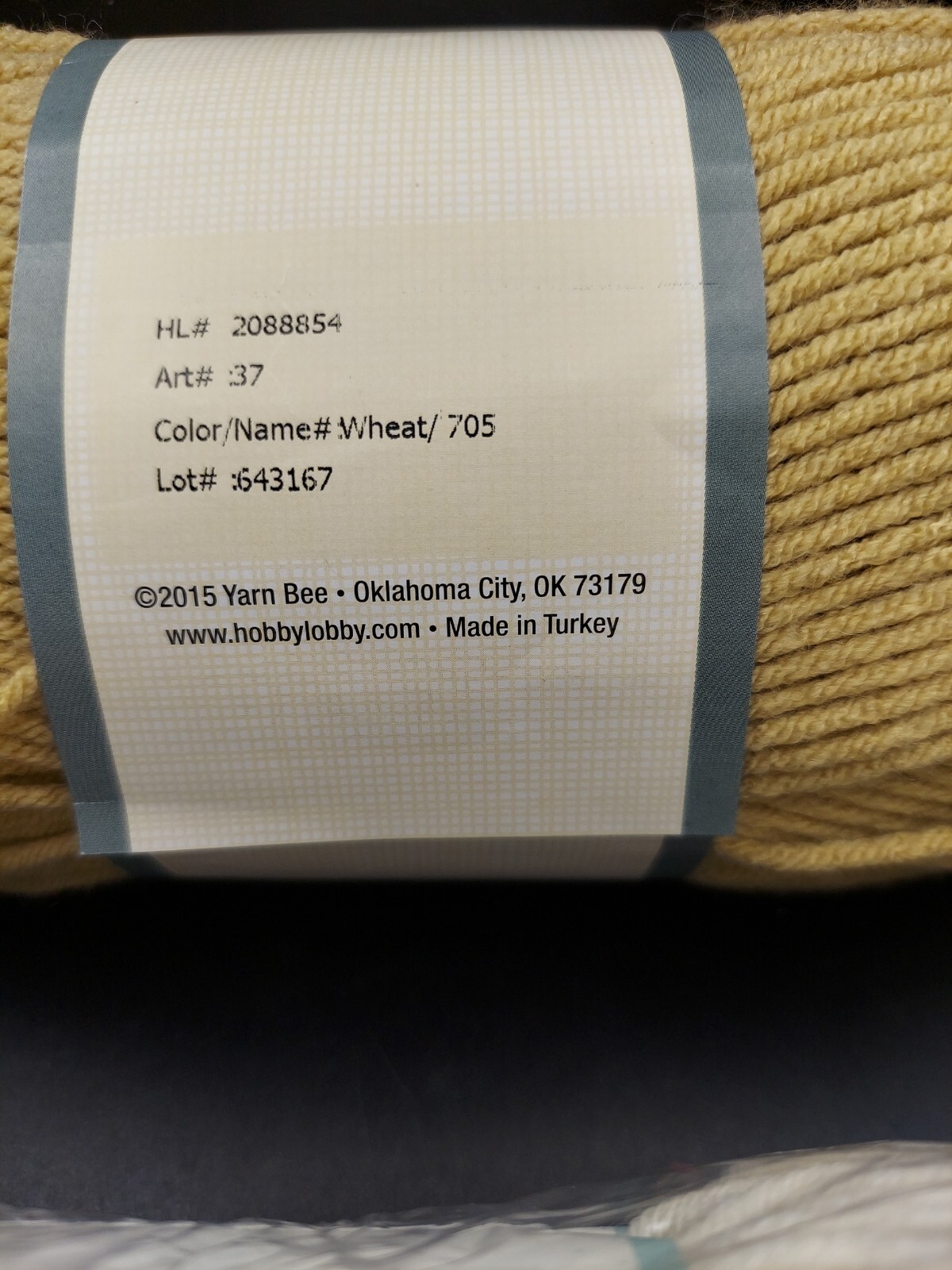 2 Skeins Of Hobby Lobby Yarn Baby Bee Stork Struck And Yarn Bee Soft