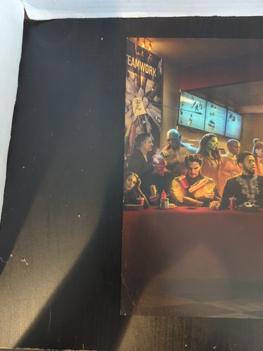 Avengers The Last Shawarma 17.5" X 11.5" Signed By Boss Logic Marvel MCU - Picture 8 of 10