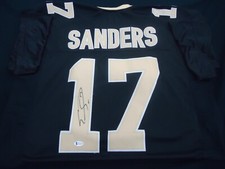 EMMANUEL SANDERS Autographed Custom SAINTS Jersey - BECKETT COA