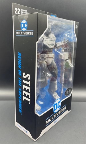 McFarlane Toys - DC Multiverse Steel (Reign of The Supermen) 7 pulgadas CHASE PLATINUM - Imagen 2 de 8