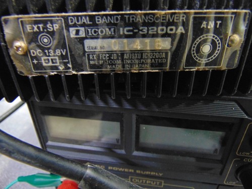 *USED* WORKING ICOM Daul Band FM Transceiver IC-3200A with ICOM IC-HM14 Mic - Picture 3 of 8