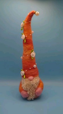 Nadel gefilzte orange Kugel Gonk