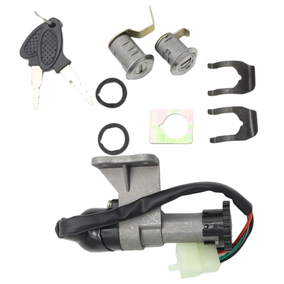 For GY6 4STROKE 50-150CC ATV Fuel Gas Cap Ignition Switch Lock Key Seat Lock - Imagem 2 de 4
