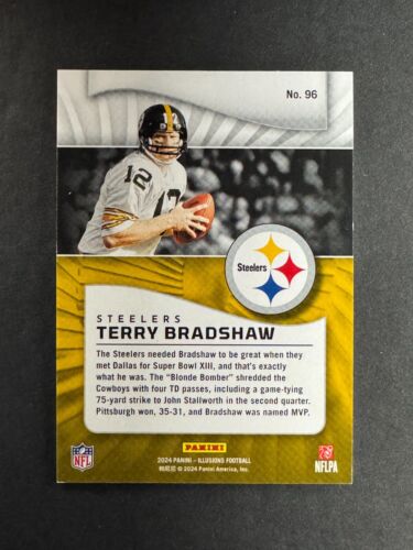 Terry Bradshaw 2024 Panini Illusions Mirrored Trophy /499 #96 Steelers - Picture 2 of 2