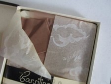 Vintage New In Box Barsiline Nylon Hosiery Hose Paris Gray Nude