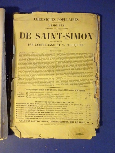 RARE - Chroniques De O'Oeil-De-Boeuf, 2nd Part, French Text - Picture 8 of 9