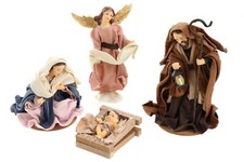 3er Set Heilige Könige Mit Kamelen, Figuren Aus Ha Produktbild-Vorschau 12