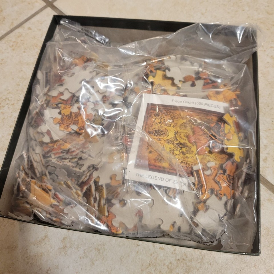 Legend of Zelda Collectors Edition Jigsaw Puzzle Hyrule Map SEALED 550