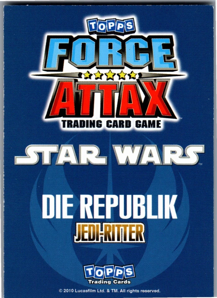 Star Wars Force Attax Serie 1 ANAKIN SKYWALKER & CAPTAIN REX 103 Basis Karte - Bild 2 von 2