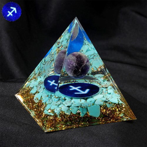 Pirámide Meditación Sanación Cristal Chakra Doce Constelaciones Decoración de Coche Regalo - Imagen 17 de 20