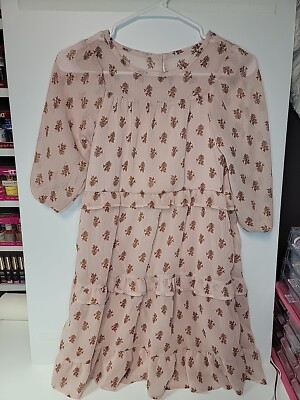 Wonder Nation Girls Short Sleeve Chiffon Peasant Dress, Vintage Pink, L 10-12 | eBay Wonder Nation Girls Short Sleeve Chiffon Peasant Dress, Vintage Pink, L 10-12 | eBay