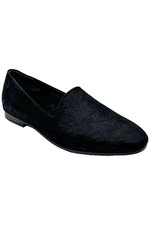 Vionic Women's Willa Leather Slip On Loafer Black Shimmer