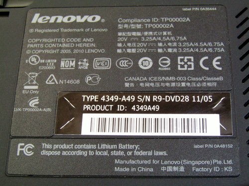 CONSOLA IBM LENOVO 4349-A49 THINKPAD T510 DS8000 HMC SE - Imagen 6 de 9