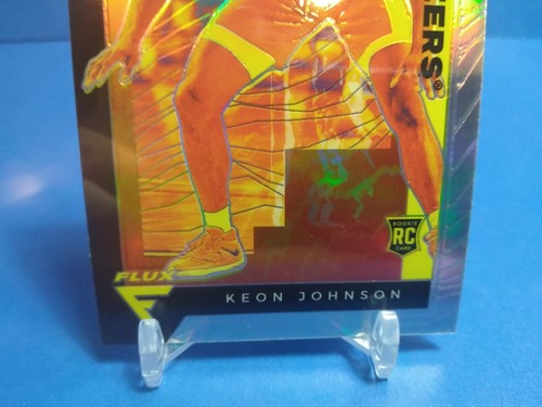 2021 Panini Chronicles Draft Picks Keon Johnson FLUX base SILVER Prizm RC #231 - Picture 2 of 4