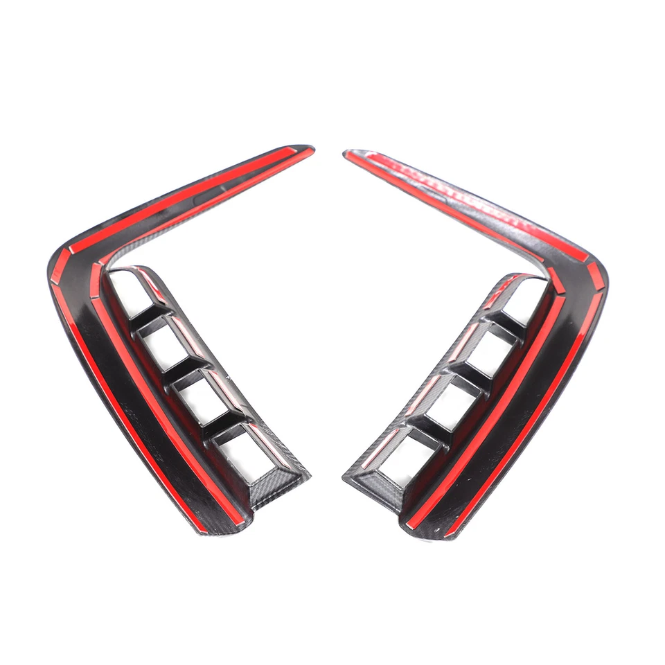 Cubierta de moldura de rejilla frontal de fibra de carbono ABS para Honda Pilot 2023-2025 Foto 4 de 4