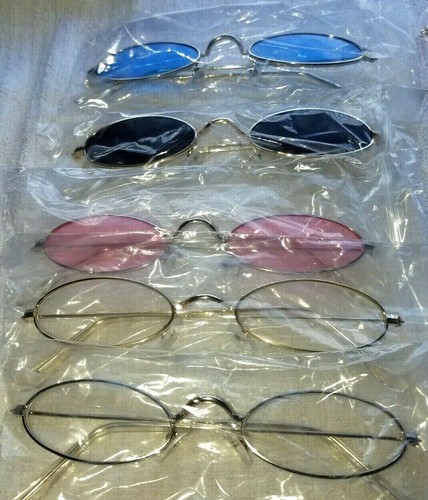 Vintage-styled Costume Glasses Clear & Colored 10 Variations! - Picture 4 of 4