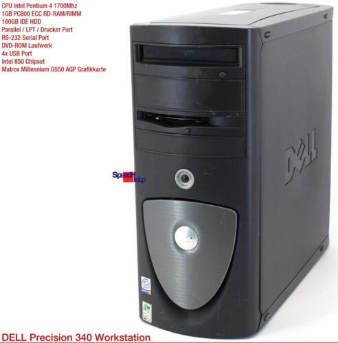 Profi Workstation Dell Precision Ws 340 1Gb Rdram Rimm Computer Pc Server Matrox - Picture 2 of 8
