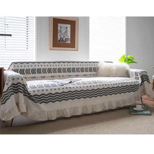 Funda de sofá con volantes impresa manta fundas para sofá sofá sofá fundas para sillón - Imagen 39 de 54