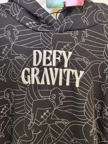 Wicked Movie NEW Defy Gravity Black Kids Hoodie Sweatshirt | Unisex Size M - Picture 5 of 8