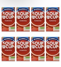 8 x Bramwells Tomato Soup In A Cup – Tomato Cup A Soup - 32 Sachets - Low Fat