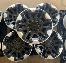 18" GMC HUMMER EV SIERRA SILVERADO BLACK HD OEM FACTORY STOCK WHEELS RIMS 8X165