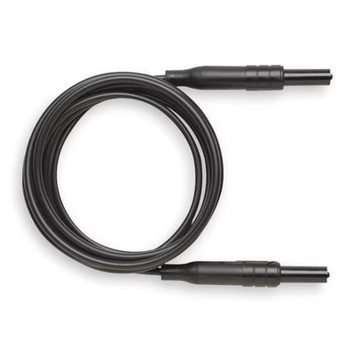 Retractable Sheath Banana Plug Patch Cord, CAT III 1000V, 60'', PVC, Black Pomona