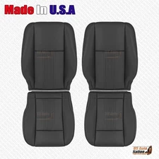 2011 - 2016 For Chrysler Town & Country Driver Passenger Leather Cover In Black