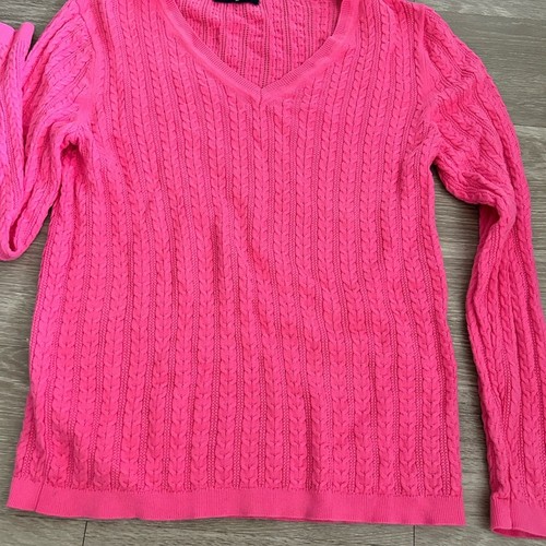 Nautica Pullover mit V-Ausschnitt leuchtend rosa - Bild 2 von 2