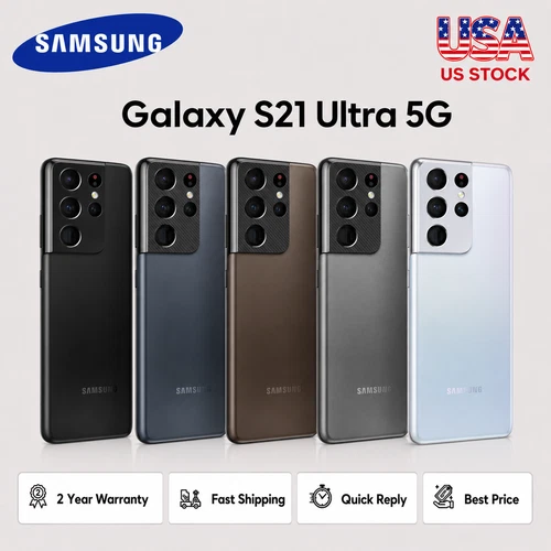 New Sealed Samsung Galaxy S21 Ultra 6.8" 128GB Network Fully Unlocked (G998U)