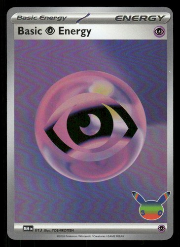 Basic Psychic Energy - 013 (30th Celebration) Mega Evolution Energies 13 Holo NM