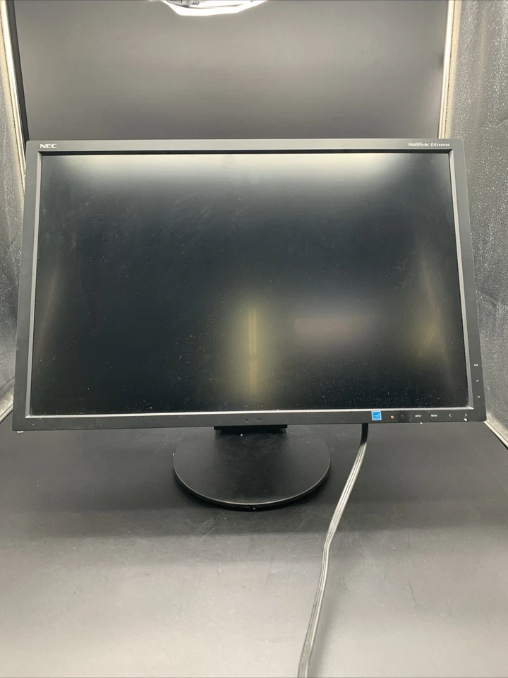 NEC MultiSync EA244WMi Rotatable Monitor Black 24" With  Power Supply  Cable - Image 2 of 4