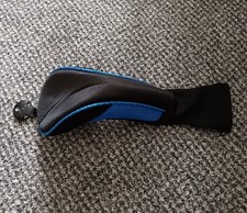 Schwarz/Blau Fairwayholz Headcover - Golf Universal FW Head Cover - Brandneu!