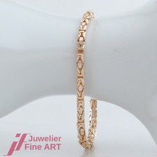 Armband - Königskette-Muster - 14K/585 Gelbgold - ca. 20,0 cm lang