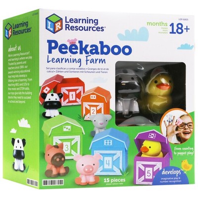 Learning Resources Peekaboo Lernfarm pädagogisches Spielzeug ab 18 Monaten
