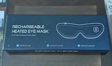 Silk Cordless Heated Eye Mask, Washable Dry Eye Mask Warm Eye Compress Mask