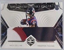 2021 Panini Limited Unlimited Potential Nico Collins #UP-NC Silver Spotlight /50