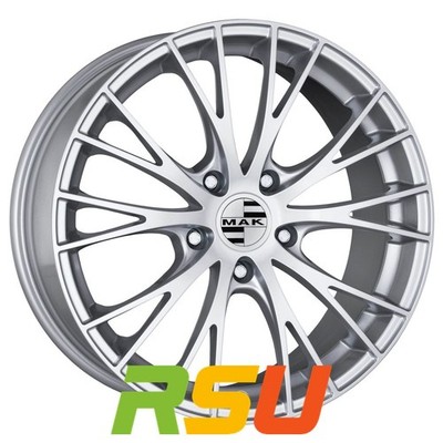 MAK Rennen silver 11x19'' ET65 LK5 130 ML 71.6 Alufelgen 19 Zoll